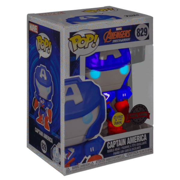 Pop! Marvel: Avengers Mech Strike Captain America (Glow in the Dark) - Image 2
