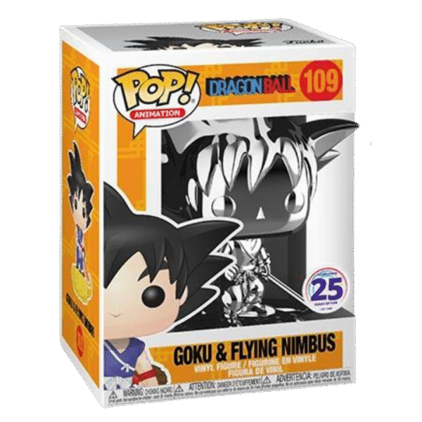 Pop! Dragon Ball Z: Goku & Flying Nimbus Silver Chrome - Image 2