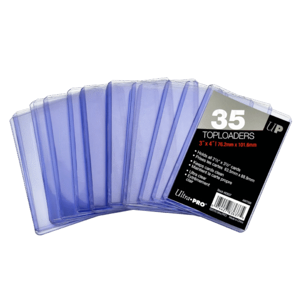 3" x 4" Clear Regular Toploaders - 35 Count - Image 2