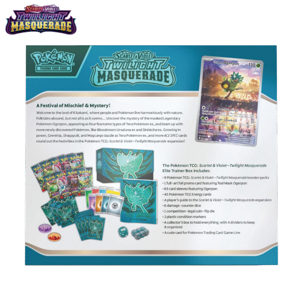 Pokémon TCG: Twilight Masquerade Elite Trainer Box - Image 2