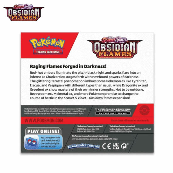 pokemon tgc: obsidian flames booster bundle